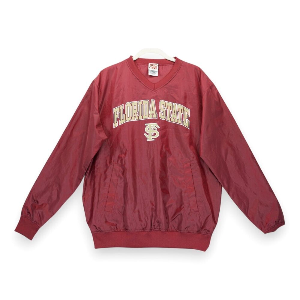 Vintage Red Oak Florida State University Seminoles Jacket Men's Pockets Small
